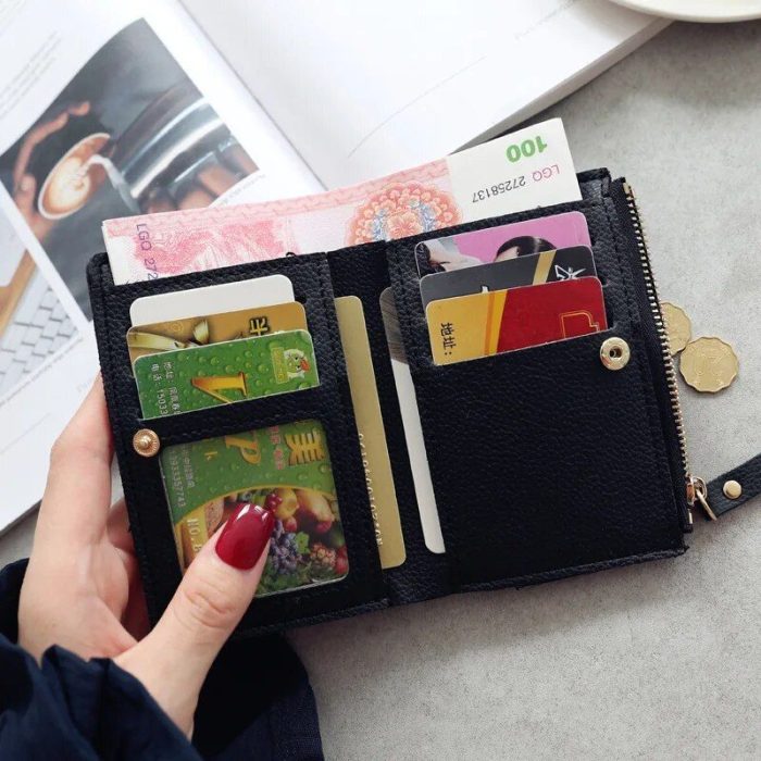 Chic Mini Wallet with Fruits Embroidery - Image 7