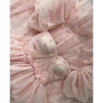 Pink Heart Tulle A-Line Prom Dress - Image 4