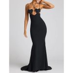 Glamorous Heart Shaped Backless Evening Dress - Image 4