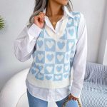 Heart Wave Knit Vest - Image 6