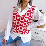 Heart Wave Knit Vest - Image 3