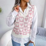 Heart Wave Knit Vest - Image 5