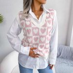 Heart Wave Knit Vest - Image 4