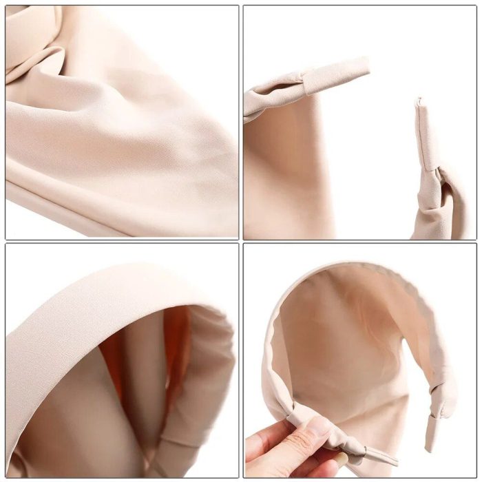 Chic Solid Color Polyester Hairband for Women - Image 3
