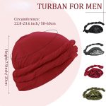 Men's Premium Vintage Solid Color Turban - Image 5