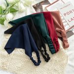 Chic Summer Chiffon Triangle Hair Scarf - Elastic Bandana-Style Hairband for Women - Image 5