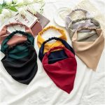 Chic Summer Chiffon Triangle Hair Scarf - Elastic Bandana-Style Hairband for Women - Image 4