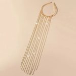 Glittering Long Tassel Rhinestone Hairband - Image 6