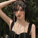 Glittering Long Tassel Rhinestone Hairband - Image 5