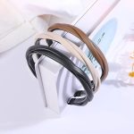 Elegant PU Leather Braided Headband - Image 5
