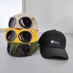 Stylish Unisex Aviator Baseball Cap with Integrated Sunglasses for Sun Protection - Image 4