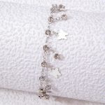 Chic Crystal Butterfly & Water Droplet Anklet - Image 6