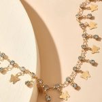 Chic Crystal Butterfly & Water Droplet Anklet - Image 3