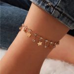 Chic Crystal Butterfly & Water Droplet Anklet - Image 2