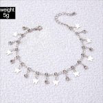 Chic Crystal Butterfly & Water Droplet Anklet - Image 7