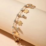 Chic Crystal Butterfly & Water Droplet Anklet - Image 4