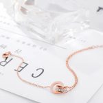 Elegant Titanium Steel Crystal Heart Anklet - Image 5
