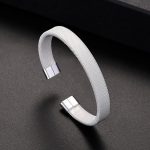 Elegant Stainless Steel Mesh Cuff Bracelet for Women - Image 3