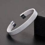 Elegant Stainless Steel Mesh Cuff Bracelet for Women - Image 2