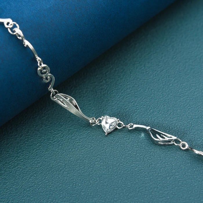 Heart Crystal Choker Necklace - Image 3