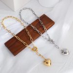 Trendy Heart Pendant Long Chain Necklace for Women - Image 3