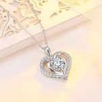 Double Love Crystal Pendant Necklace for Women - Image 4