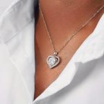 Double Love Crystal Pendant Necklace for Women - Image 2
