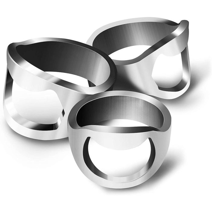 Stainless Steel Punk Ring Bottle Opener - Party Essential, Fashionable Beer Accessory - Image 4